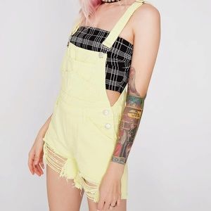 Dolls Kill Servin’ Sass Overalls Size L